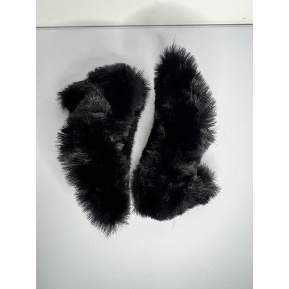 Jeffrey Campbell Black Faux Fur Fluff Pump Heels Women’s Size 6 NWOB - Picture 2 of 8